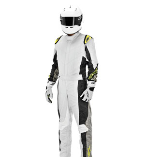 Alpinestars GP Tech Race Suit - Silver/Yellow Fluo