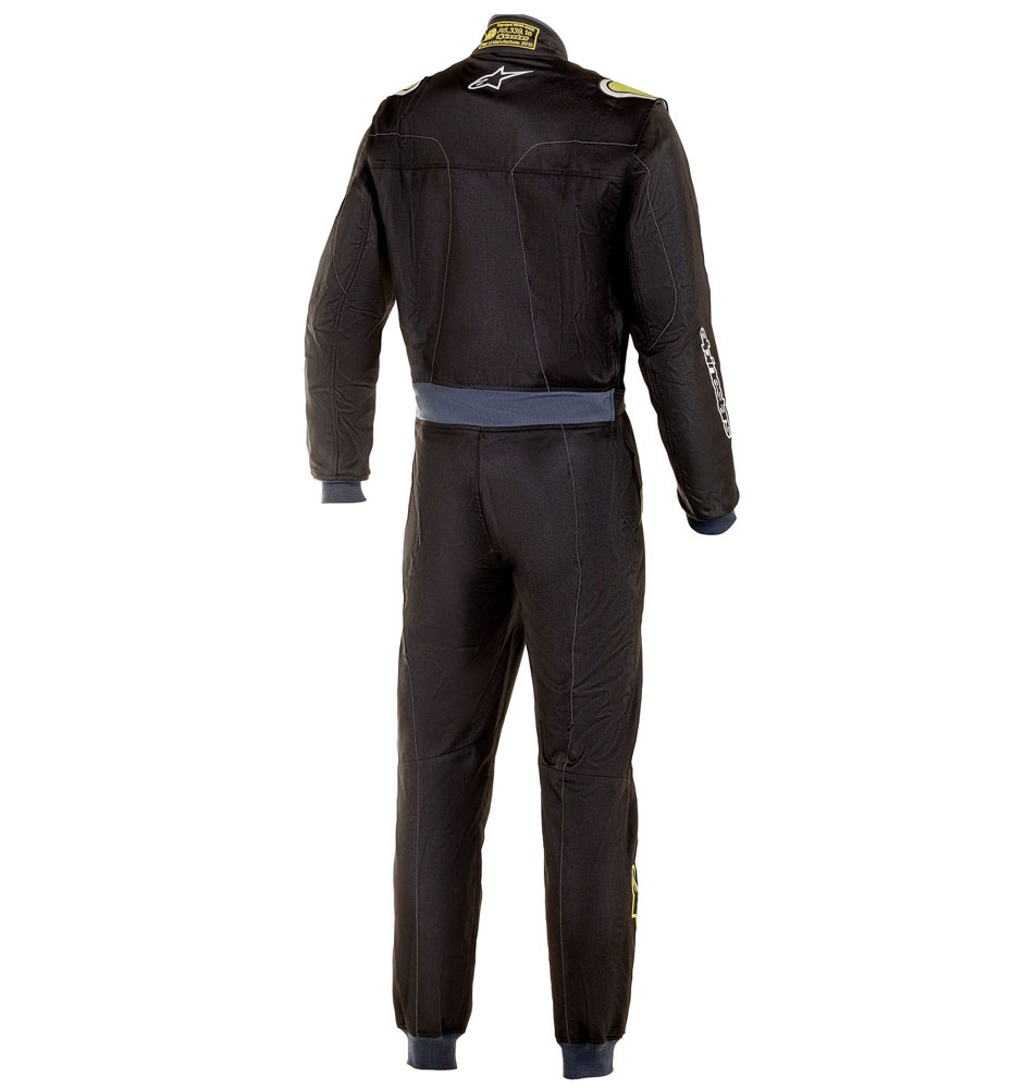 Alpinestars Youth Stratos Race Suit - Black/Green Lime
