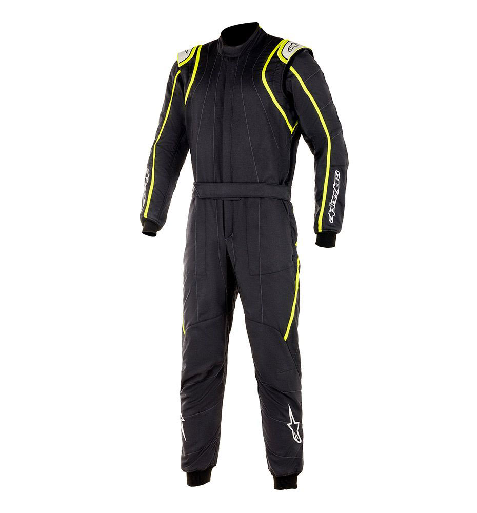 Alpinestars GP Race V2 Suit - Black/Yellow Fluo