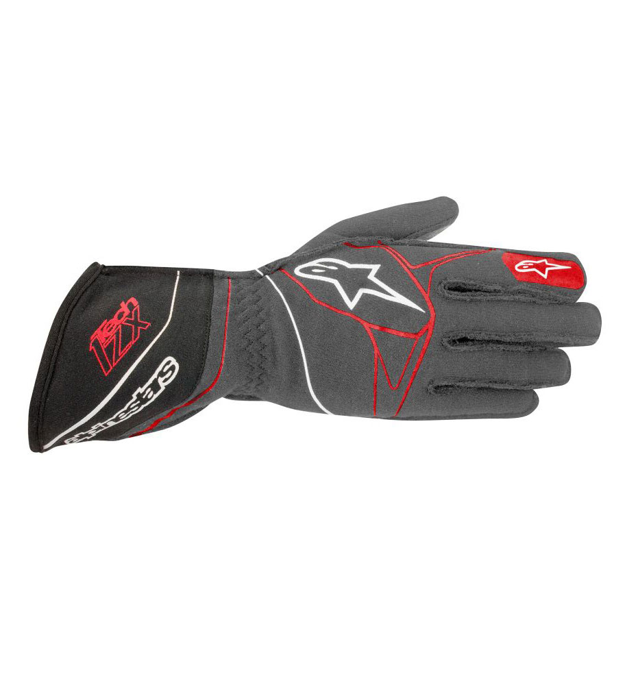 Alpinestars Tech-1 ZX Gloves - Anthracite/Black/Red