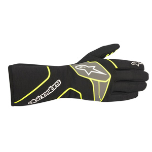 Alpinestars Tech-1 Race  v2 Gloves - Black/Yellow Fluo