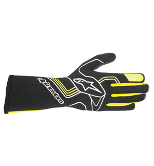 Alpinestars Tech-1 Race V3 Gloves - Black/Yellow Fluo