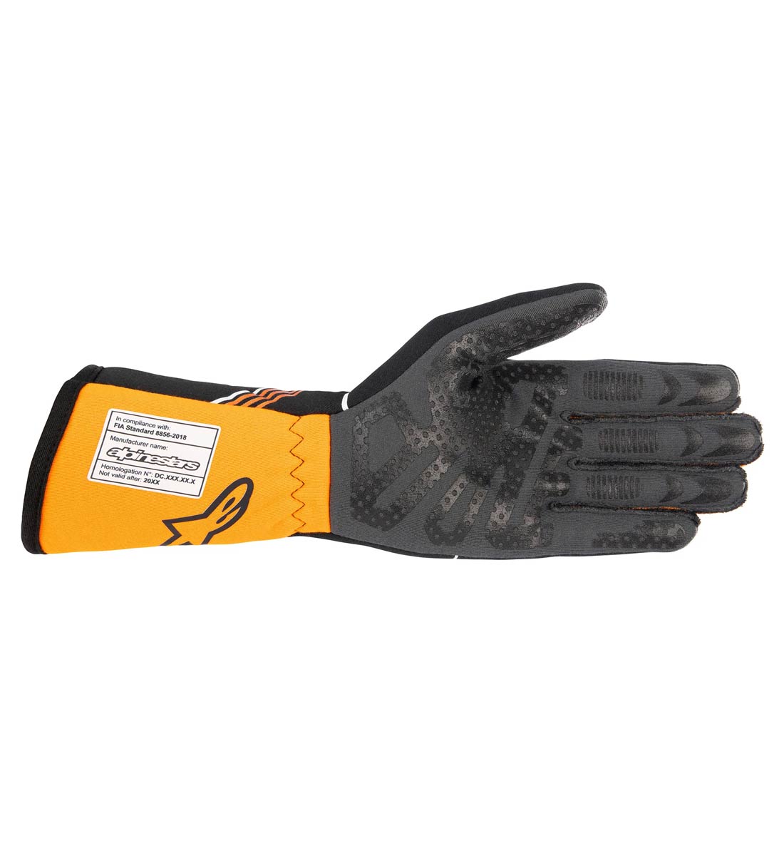 Alpinestars Tech-1 Race V3 Gloves - Black/Orange Fluo