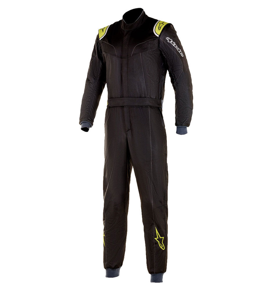 Alpinestars Stratos Race Suit - Black/Green Lime