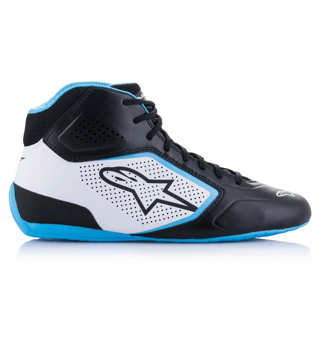 Alpinestars Tech-1 K Start V2 Boot - Black/White/Light Blue