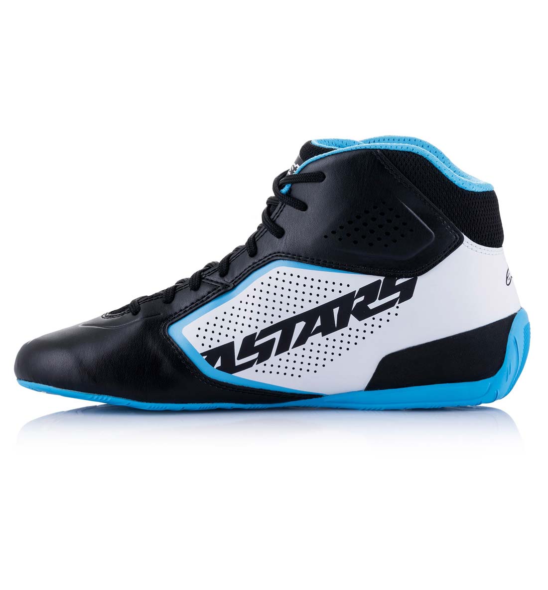 Alpinestars Tech-1 K Start V2 Boot - Black/White/Light Blue