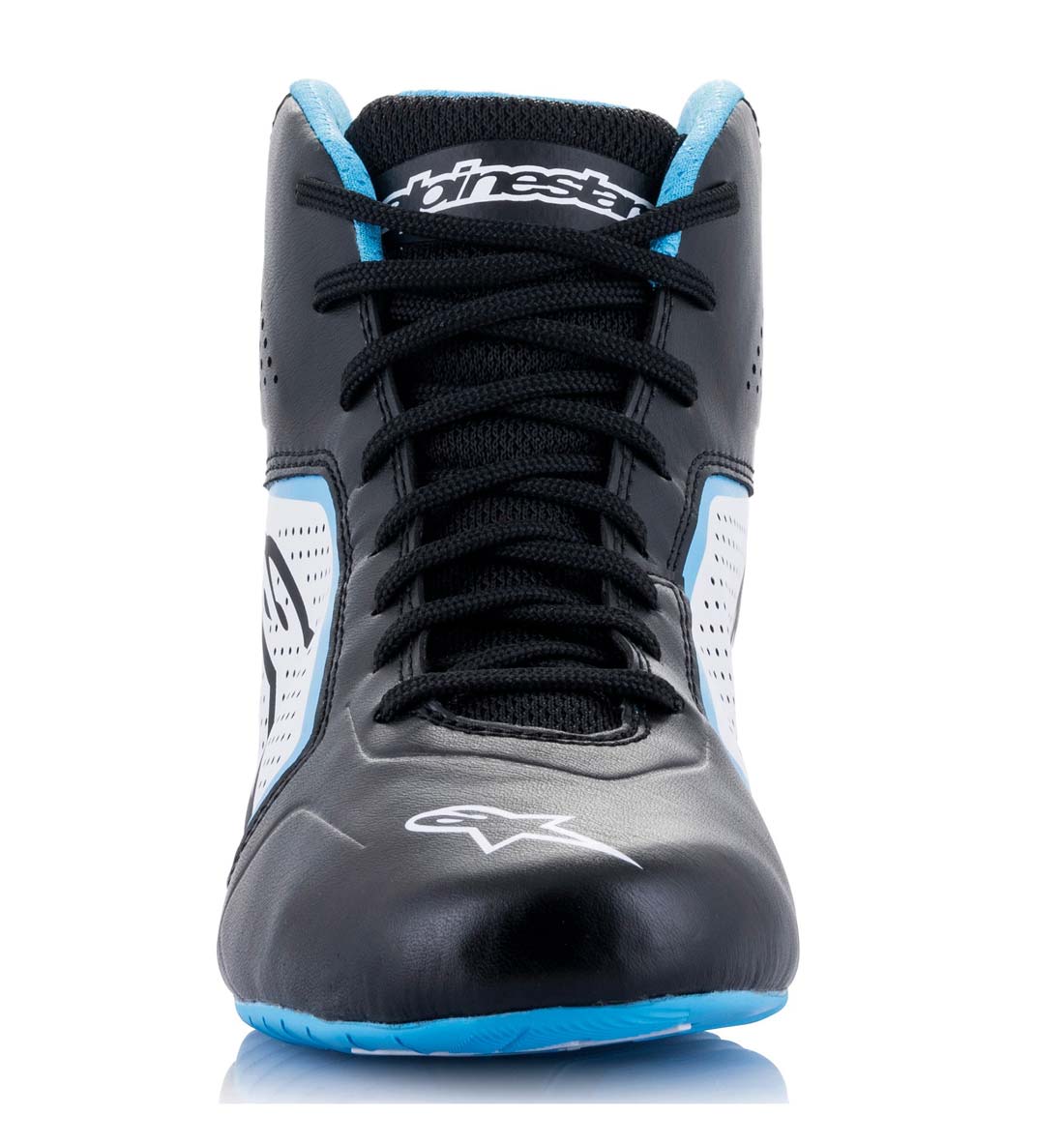 Alpinestars Tech-1 K Start V2 Boot - Black/White/Light Blue