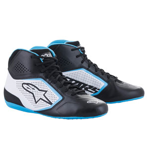 Alpinestars Youth Tech-1 K Start V2 Boot - Black/White/Light Blue