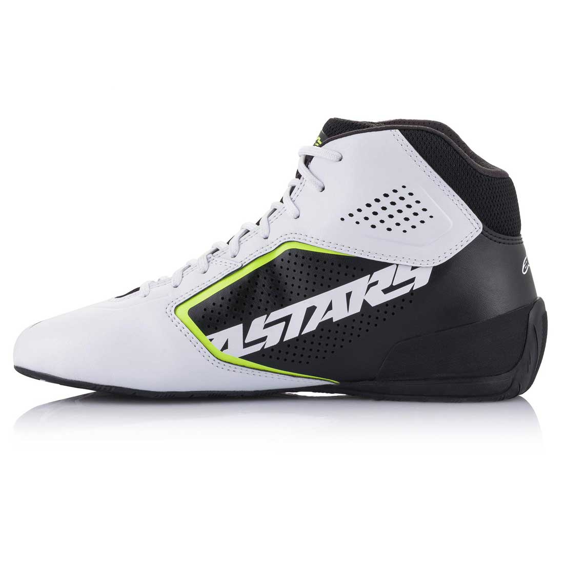 Alpinestars Tech-1 K Start V2 Boot - White/Black/Yellow Fluo