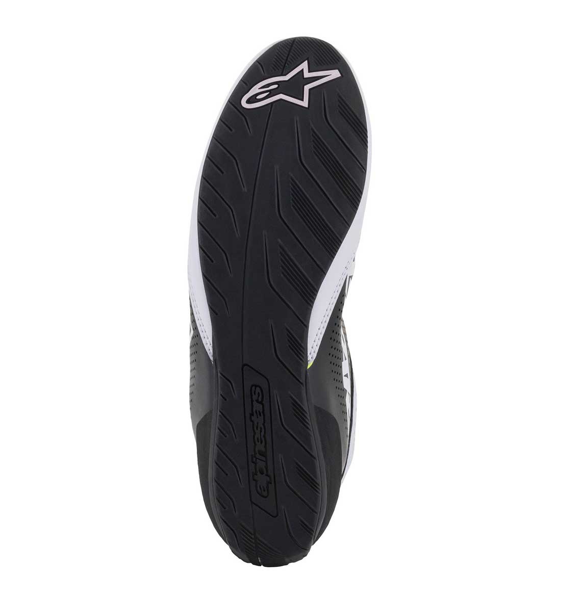 Alpinestars Tech-1 K Start V2 Boot - White/Black/Yellow Fluo