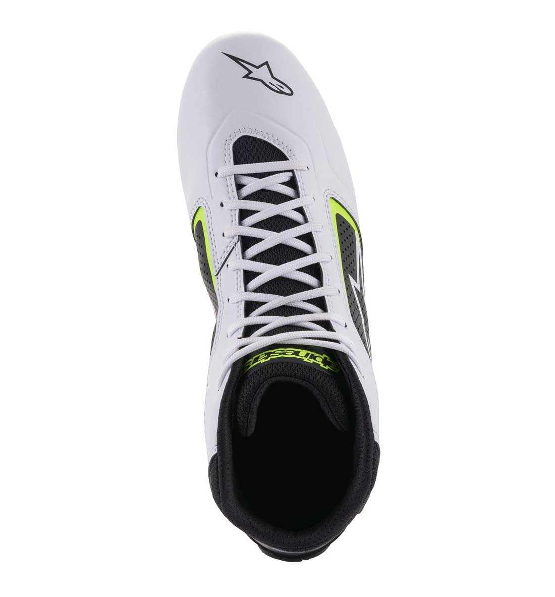 Alpinestars Tech-1 K Start V2 Boot - White/Black/Yellow Fluo