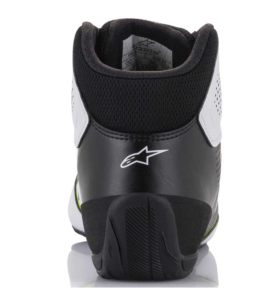 Alpinestars Tech-1 K Start V2 Boot - White/Black/Yellow Fluo