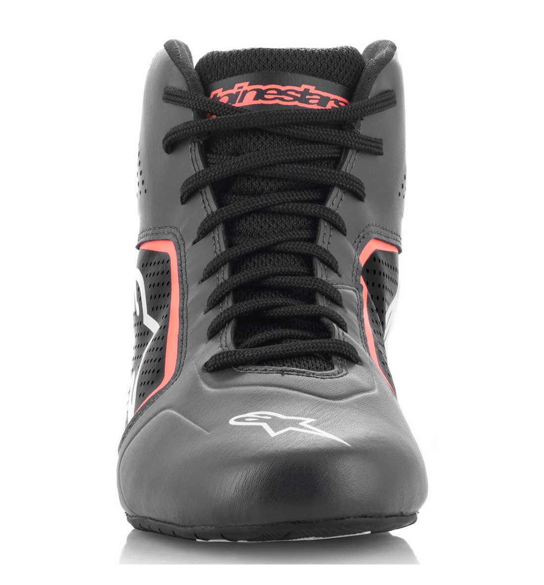 Alpinestars Youth Tech-1 K Start V2 Boot - Asphalt/Black/Orange Fluo