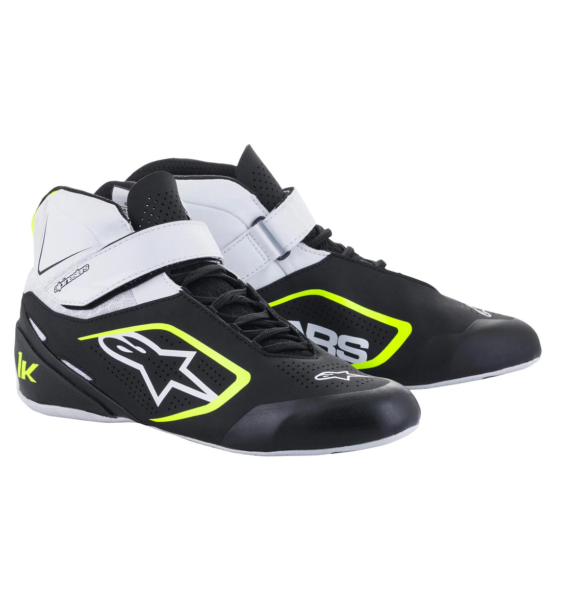 Alpinestars 2022 Tech-1 K Boot - Black/White/Yellow Fluo