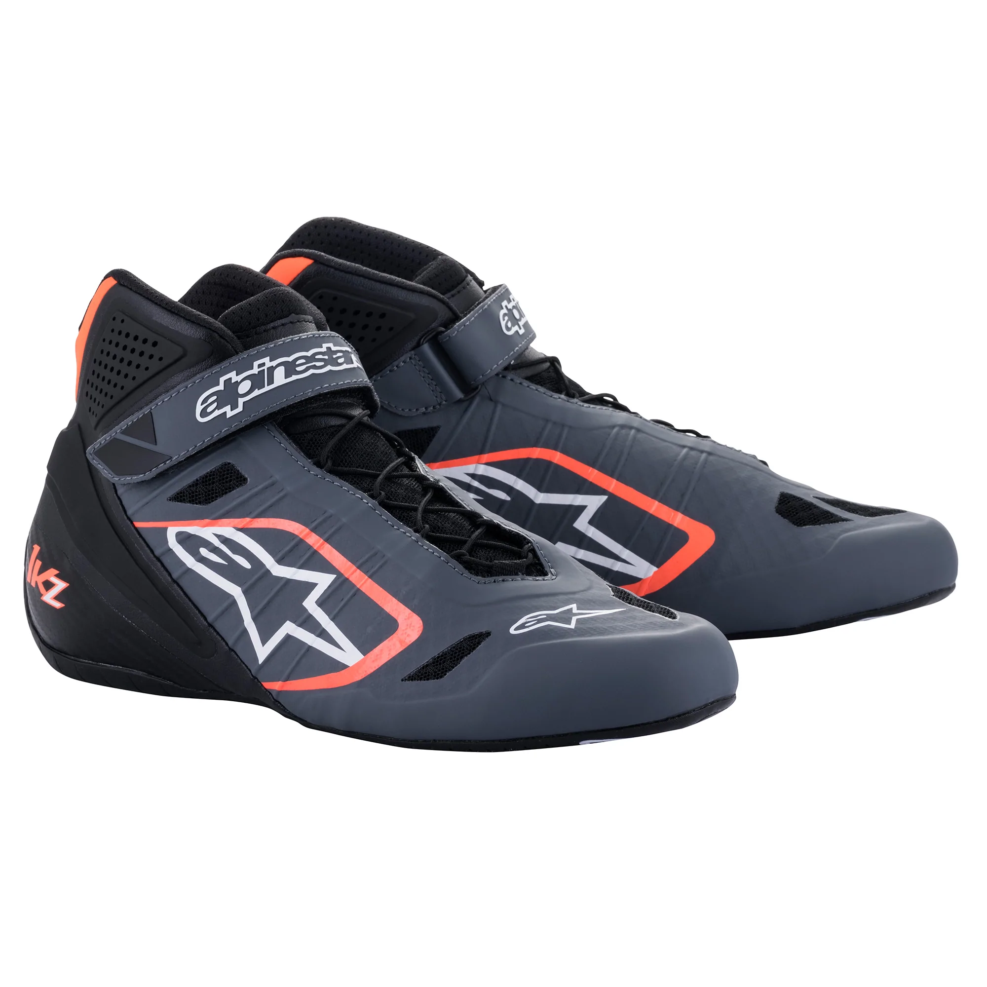 Alpinestars Tech-1 KZ  | Anthracite/Black/Orange Fluo | Size UK9.5 EU43.5
