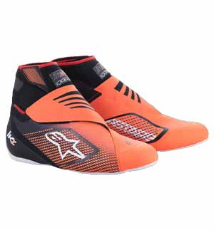 Alpinestars Tech-1 KZ V2 Boots - Black/Yellow Fluo
