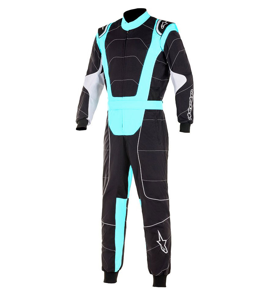 Alpinestars Youth KMX-3 V2 Suit - Black/Turquoise