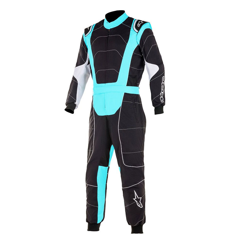 Alpinestars KMX-3 V2 S Suit | Black/Turquoise | 140cm Age 10-11