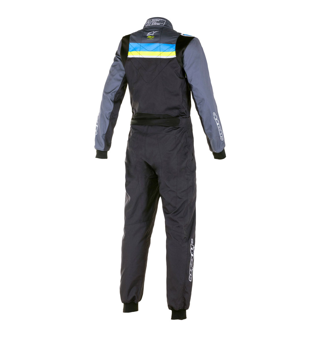 Alpinestars KMX-9 v2 Youth GRAPHIC  Suit - Black/Cyan/Yellow Fluo