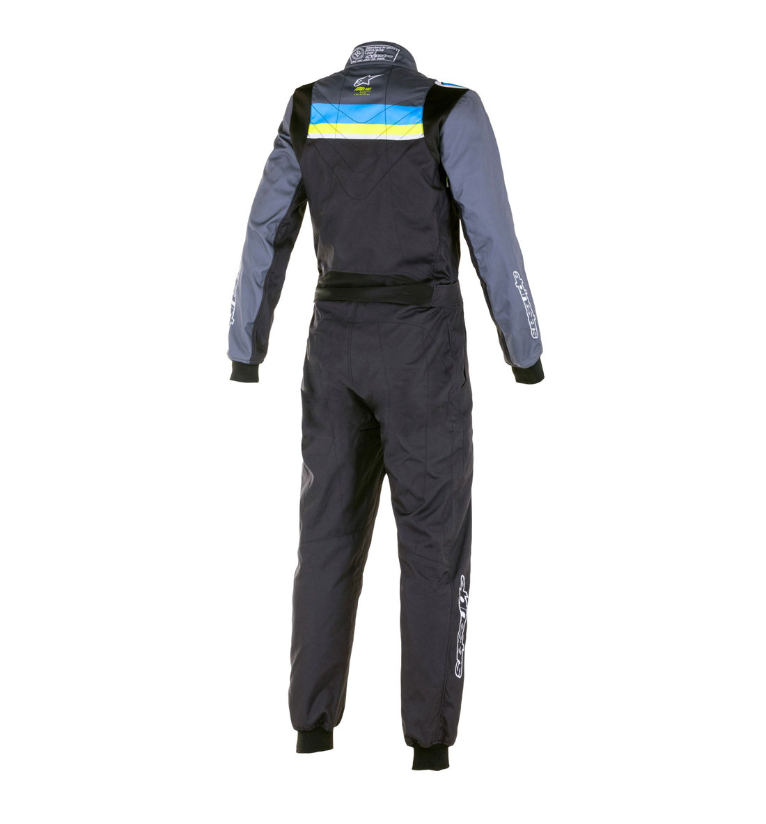 Alpinestars KMX-9 v2 GRAPHIC  Suit - Black/Cyan/Yellow Fluo