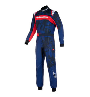 Alpinestars KMX-9 v2 GRAPH5  Suit - Navy/Red