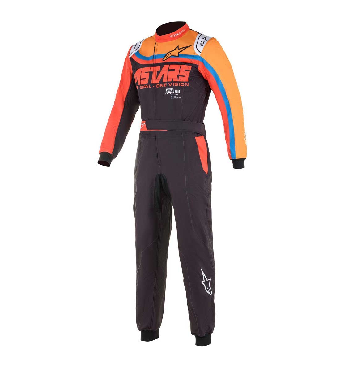 EU58 Kart KMX-9 v2 GRAPHIC Suit - Black/Red/White