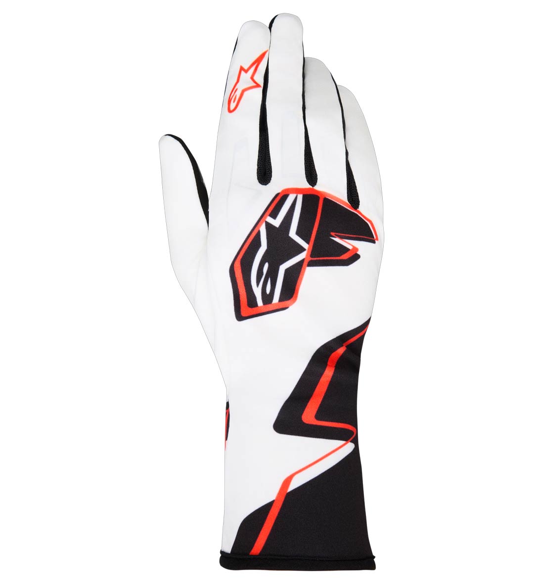 Alpinestars Tech-1 K Race V2 Graphic 1 - White/Black/Hot Orange