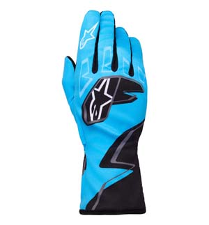 Alpinestars Tech-1 K Race S V2 Graphic 1 - Cyan/Black/White