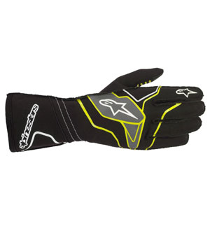 Alpinestars Tech-1 KX V2 Gloves - Black/Yellow Fluo/Anthracite