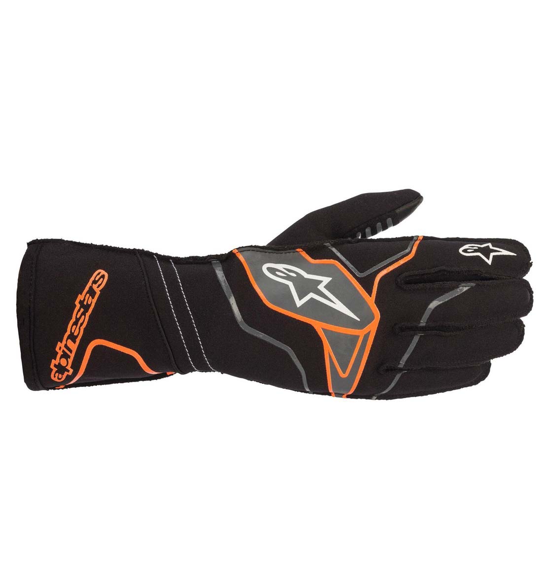 Alpinestars Tech-1 KX V2 Gloves  - Black/Orange Fluo