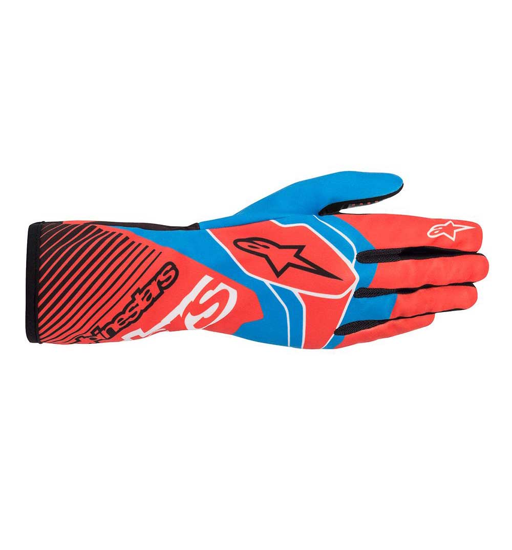 Alpinestars Tech-1 K Race V2 - Red Fluo/Colbalt Blue