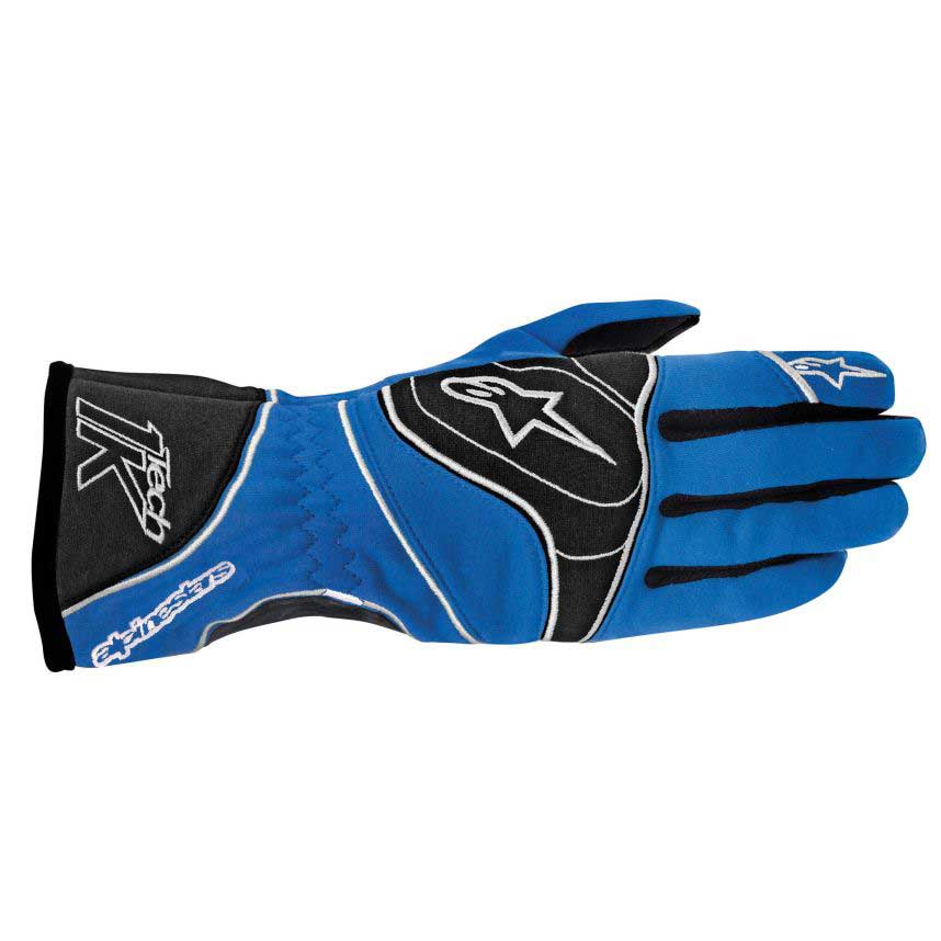 Alpinestars Tech 1-K Gloves - Anthracite/Blue/White