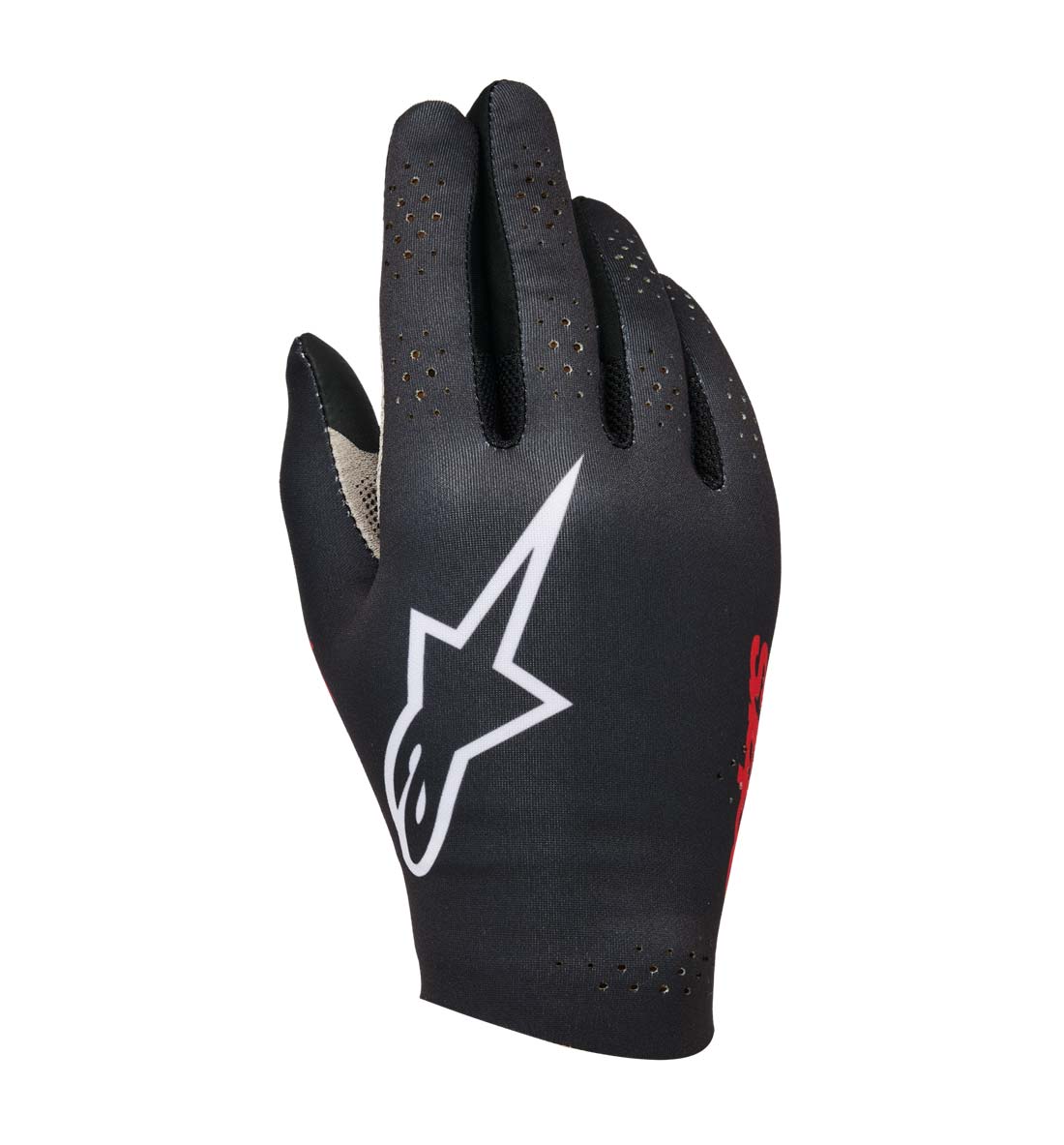 Alpinestars Sim Gloves Graphic 1 - Black/Red Tangerine/White