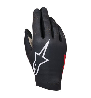 Alpinestars Sim Gloves Graphic 1 - Black/Red Tangerine/White