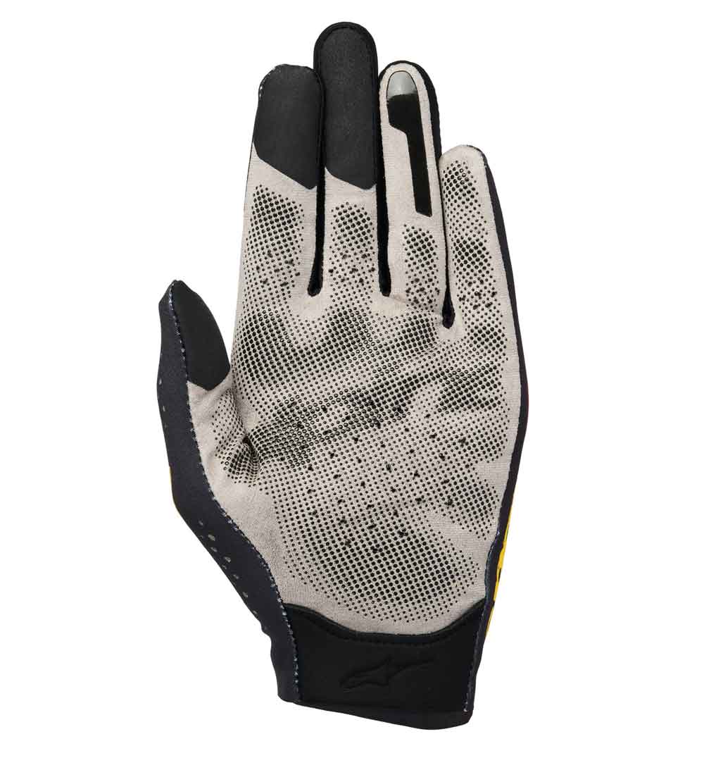 Alpinestars Sim Gloves Graphic 3 - Black/Bright Red/Warm Yellow