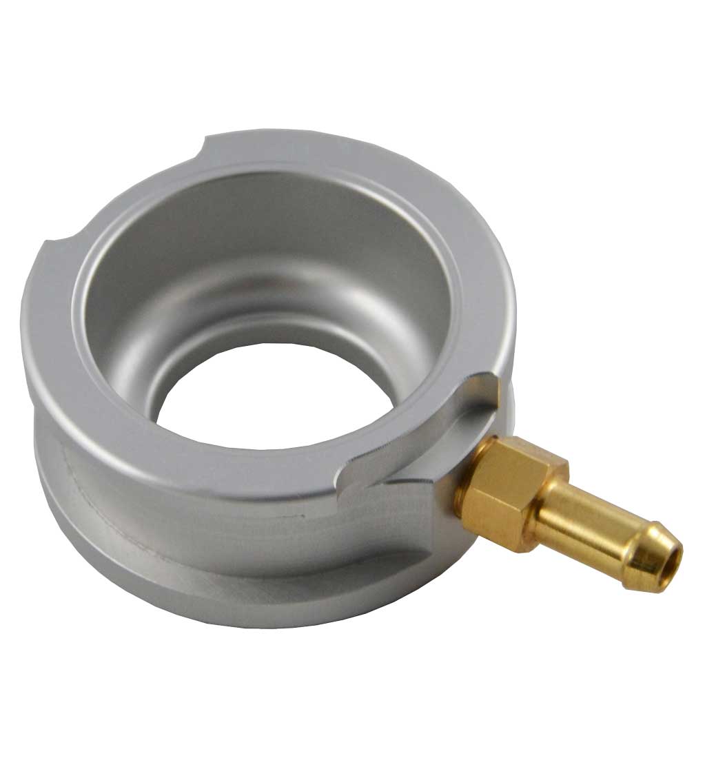 Aluminium Weld-On Radiator Filler Neck + Brass Overflow Spout