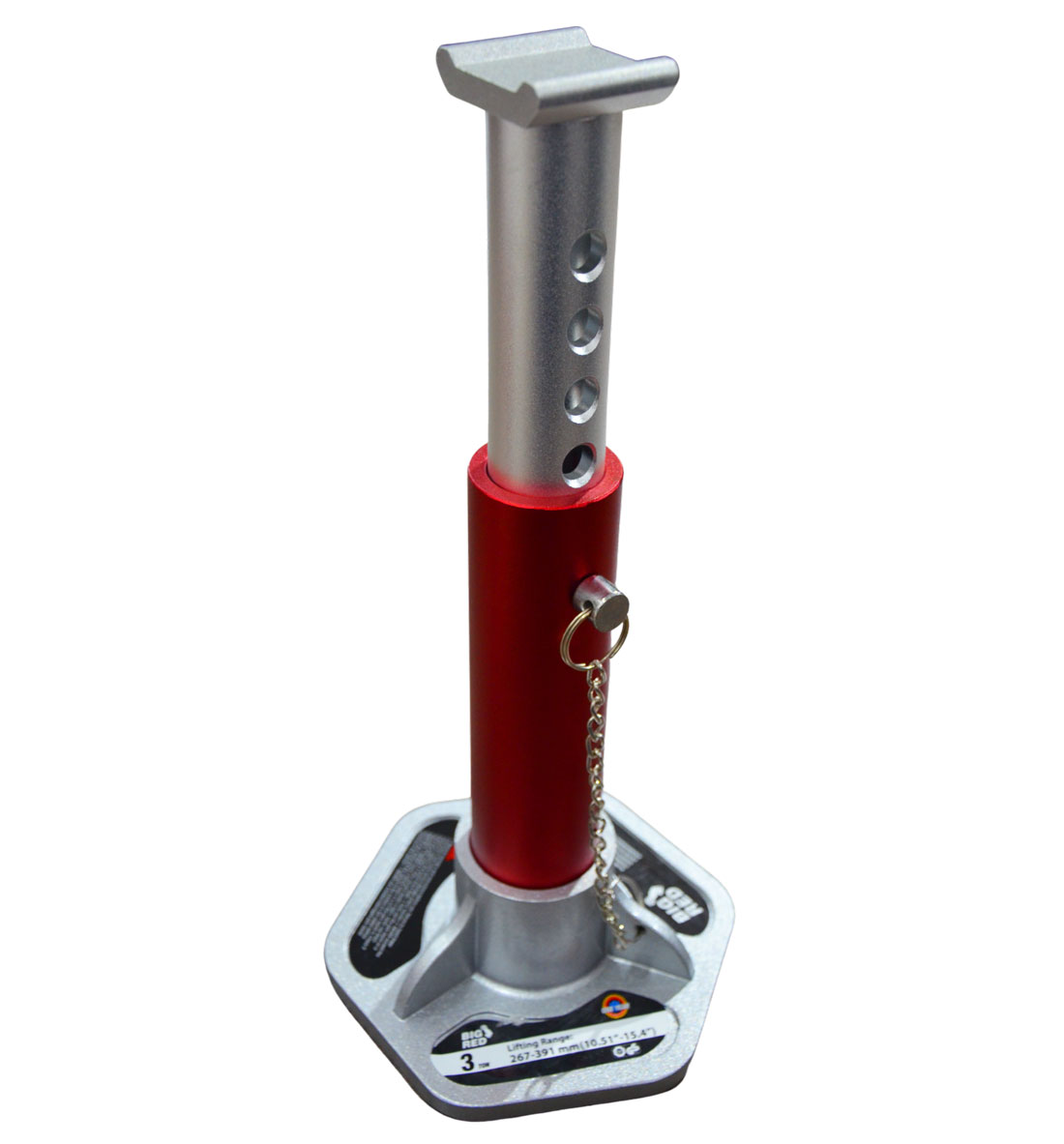 Big Red 3 Tonne Aluminium Steel Stable Floor Jack Stands