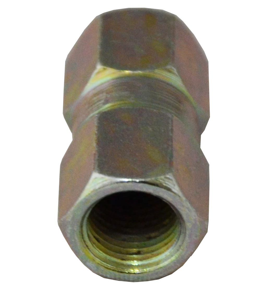 Female Brake Line Connector M10 x 1mm - Suitable for 3/16" Pipe