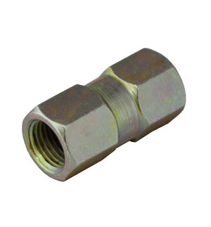 Female Brake Line Connector M10 x 1mm - Suitable for 3/16&quot; Pipe