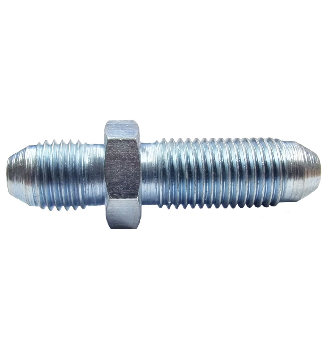 3/8" UNF Bulkhead Convex Fitting Male-Male - Zinc Plated