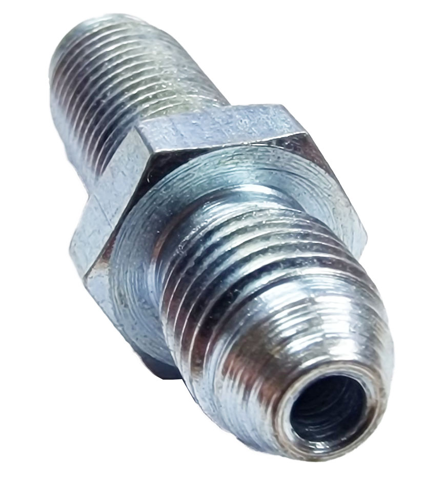 3/8" UNF Bulkhead Convex Fitting Male-Male - Zinc Plated