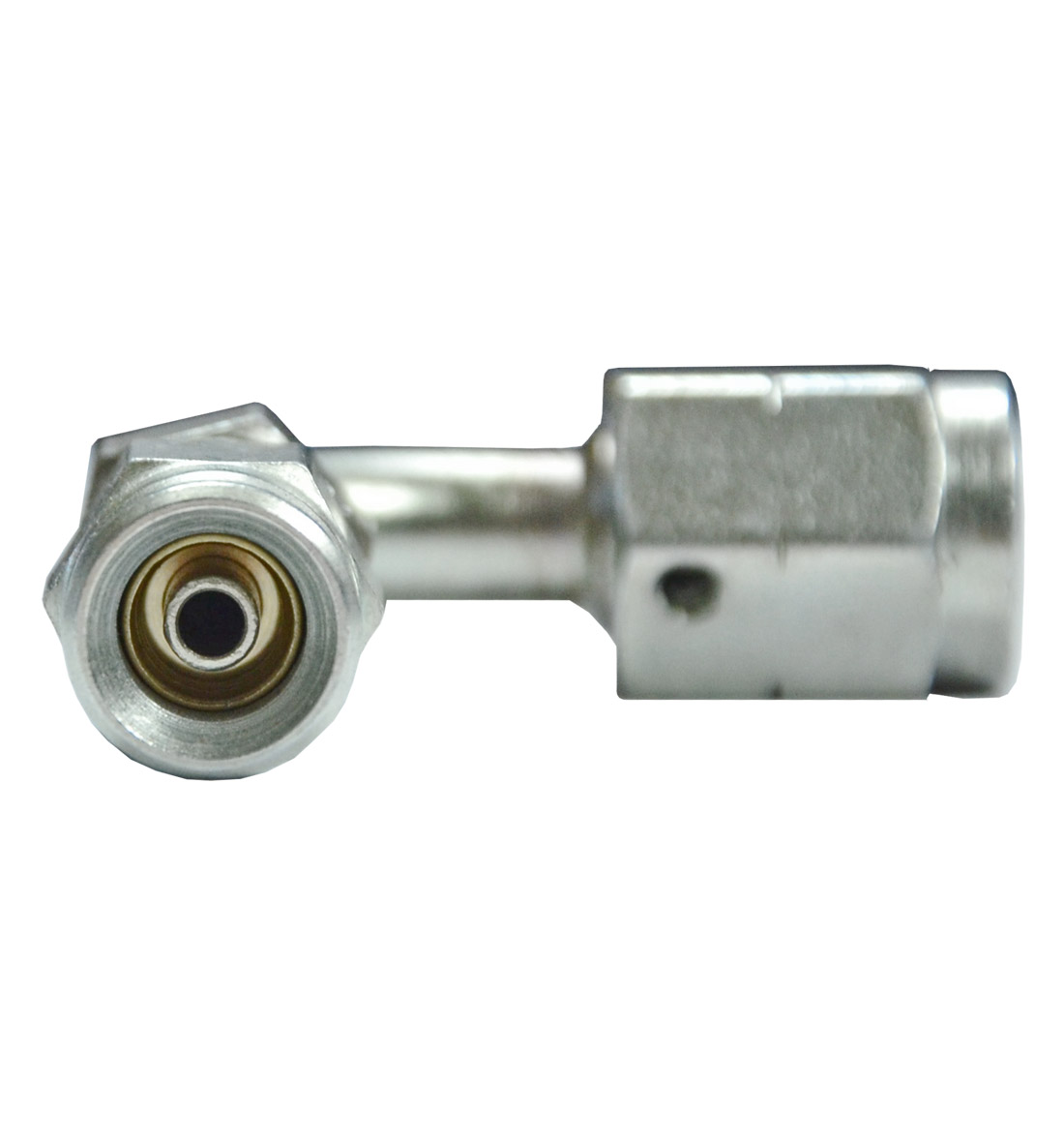 M10x1mm 90 Degree Female for AN-3 (3mm) - Zinc Plated