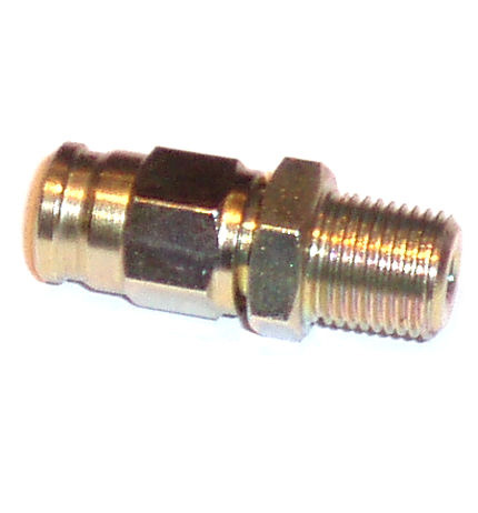 Brake Pipe Male End 1/8 NPT Taper - Zinc Plated