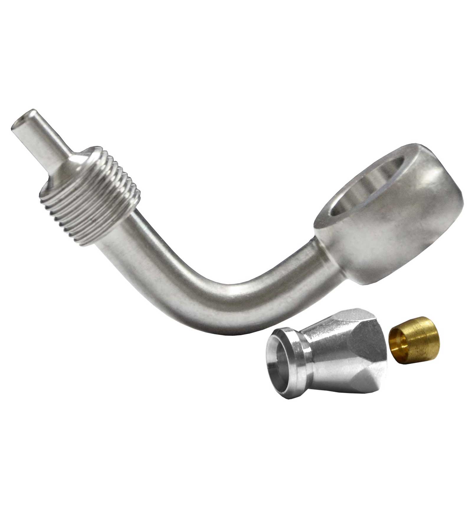 Buy M10 (3/8") 90 Degree Banjo Fitting for AN3 (3/16") + Back Nut