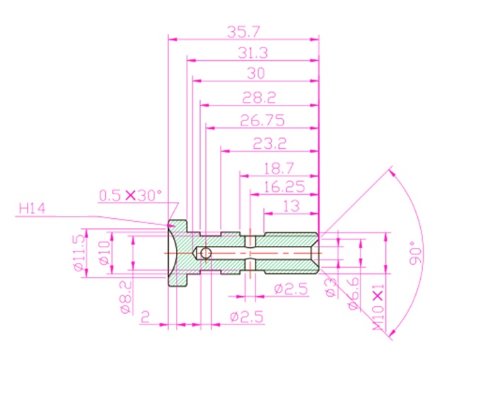 M10x1mm Double Banjo Bolt - Zinc Plated