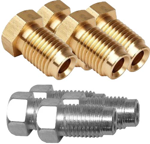 7/16" & 3/8" UNF Brake Nut Pack - 4x Each