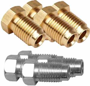 7/16&quot; &amp; 3/8&quot; UNF Brake Nut Pack - 4x Each