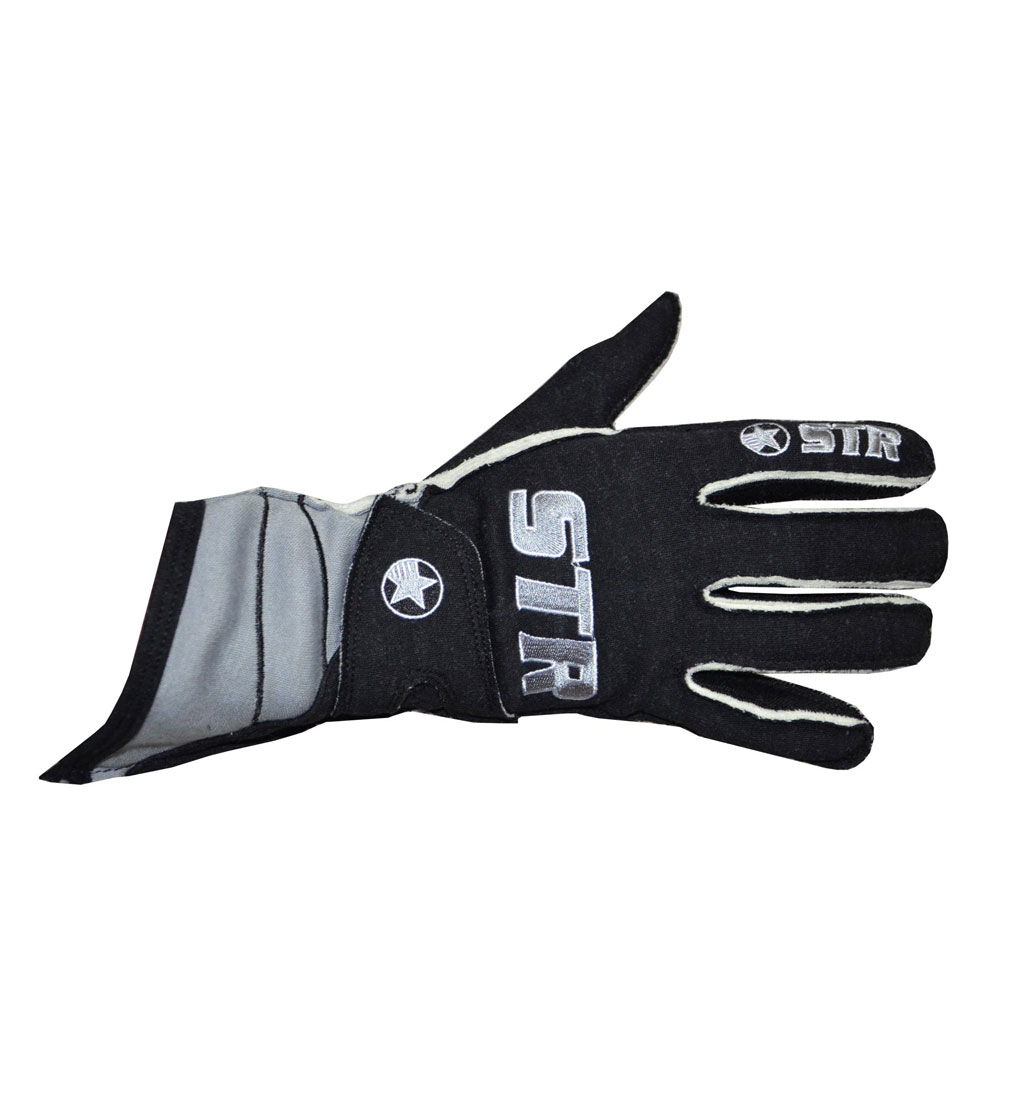 STR Club Race Gloves - Black/Grey