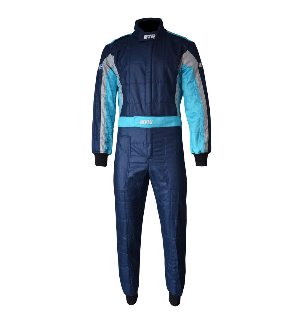 STR Youth 'Club' Race Suit - Navy/Silver/Blue