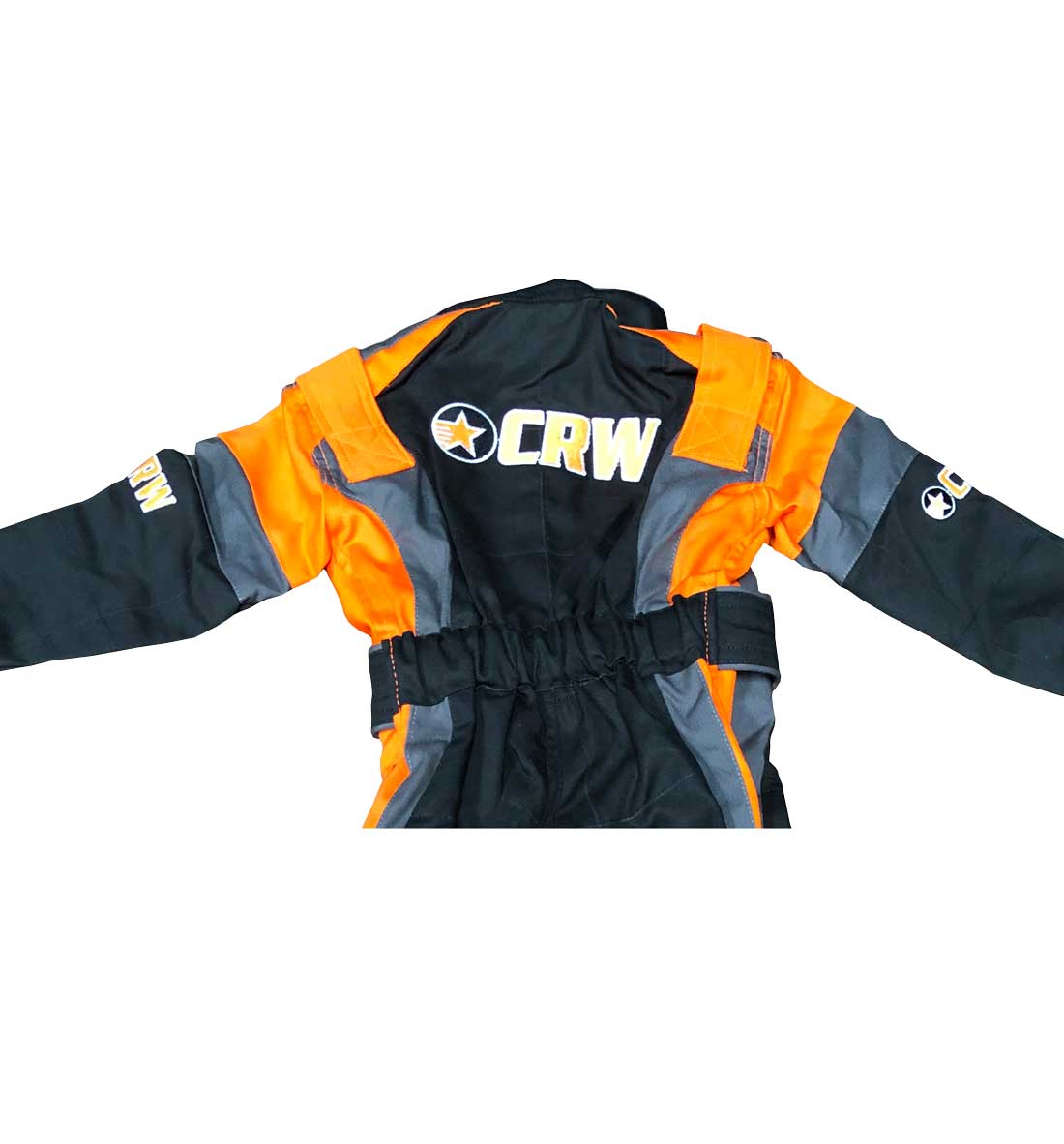 Kids Podium Pit Crew Suit - Black/Grey/Orange
